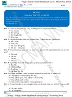 Tổng hợp 10 đề thi thử pen i môn địa hocmai 2017 đề  (1) 