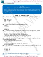 Tổng hợp 10 đề thi thử lịch sử hocmai pen i 2017 số  (3) 