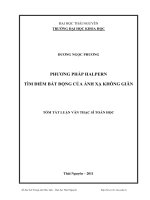 Phương pháp Halpern tìm điểm bất động của ánh xạ không giãn