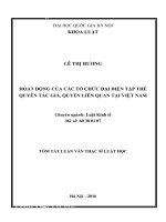 Hoạt động của các tổ chức đại diện tập thể quyền tác giả-quyền liên quan tại Việt Nam