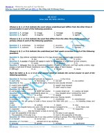 Tổng hợp 15 đề pen i n3 cô hương hocmai 2017 phần (3) 