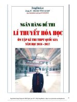 TUYỆT ĐỈNH LÝ THUYẾT HÓA HỌC