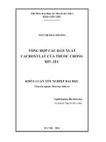 Tổng hợp các dẫn xuất cacboxylat của thuốc chống HIV 3TC (LV tốt nghiệp)