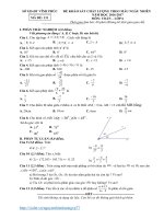 ks ngẫu nhiên toán 6 vĩnh phúc 2016 2017 