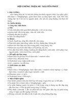 Bộ tài liệu thận tiết niệu nhi khoa bệnh viện nhi đồng I