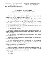 Trắc nghiệm hội thi cán bộ công đoàn giỏi