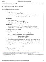 Đề thi học sinh giỏi toán 11 tỉnh Vĩnh Long năm học 2013 2014