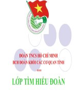 Bài giảng lớp cảm tình đoàn
