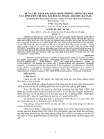 TÓM tắt đề tài HỨNG THÚ THAM GIA HOẠT ĐỘNG PHÒNG CHỐNG HIVAIDS của SINH VIÊN TRƯỜNG đại học sư PHẠM – đại học đà NẴNG 