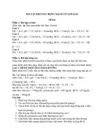 BÀI tập KHÍ máu ĐỘNG MẠCH có lời GIẢI