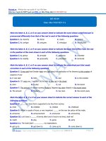 PEN I ĐỀ 9 N2 Cô Nguyệt Ca Môn Tiếng Anh