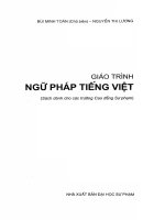 Giáo trình ngữ pháp tiếng việt 
