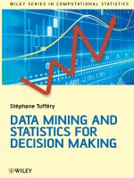 Data Mining and Statistics for Decision Making [Tufféry 2011-04-18]