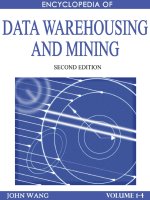 Encyclopedia of Data Warehousing and Mining (2nd ed.) (vol. 1-4) [Wang 2008-09-03]