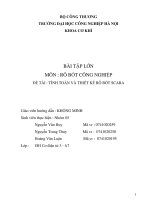 Tình toán và thiết kế rô bốt scara