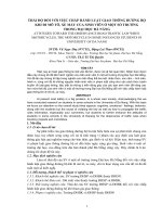 TÓM tắt THÁI độ đối với VIỆC CHẤP HÀNH LUẬT GIAO THÔNG KHI đi mô tô, XE MÁY CỦA SINH VIÊN ở một số TRƯỜNG TRONG đại HỌC đà NẴNG 