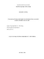 ỨNG DỤNG kỹ THUẬT kết hợp tần số NHẰM NÂNG CAO CHẤT LƯỢNG ẢNH SIÊU âm cắt lớp 