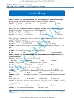 PEN I N3 Môn Tiếng Anh cô Hương Fiona Đề 1