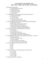 NHCH TRIỆU CHỨNG học NGOẠI KHOA