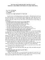 BÀI THU HOẠCH BỒI DƯỠNG THƯỜNG XUYÊN           MODULE 1: ĐẶC ĐIỂM TÂM SINH LÍ CỦA HỌC SINH THCS.