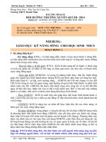 BÀI THU HOẠCH  BỒI DƯỠNG THƯỜNG XUYÊN  modun 35 THCS