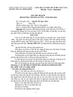 BÀI THU HOẠCH  BỒI DƯỜNG THƯỜNG XUYÊN  Qua công tác Bồi dưỡng thường xuyên năm học 20152016, ở nội dung bồi dưỡng 3(có các mô đun 23,24, 28,29) thầy cô tâm đắc với mô đun nào nhất. Thầy cô trình bày mô đun tâm đắc đó.