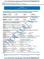 PEN I ĐỀ 8 N2 Cô Nguyệt Ca Môn Tiếng Anh