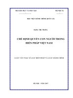 Chế định quyền con người trong Hiến pháp Việt Nam (LV thạc sĩ)