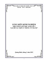SKKN biện pháp giúp học sinh lớp 1 tạ bố cục trong vẽ tranh 