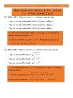 Công thức tính nhanh bán kính mặt cầu