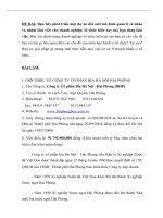 Bài tập organisation beahvior phát triển dự án làm việc theo nhóm tại công ty CP bia hà nội hải phòng