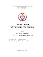 Xây dựng phần mềm quản lý vật tư trong đóng tàu 