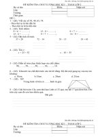 TỔNG HỢP ĐỀ ÔN TẬP TOÁN LỚP 2