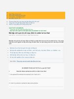 Bài tập với cụm từ chỉ mục đích in order to so that