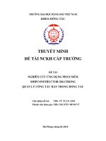 Nghiên cứu ứng dụng phần mềm shipconstructor 2014 trong quản lý công tác hàn trong đóng tàu 