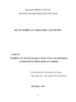 Nghiên cứu đánh giá khả năng tăng áp của động cơ d243 tại các chế độ làm việc bằng phần mềm AVL  BOOST 