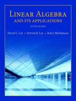 Pearson linear algebra and its applications 5th