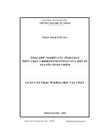 Tổng hợp, nghiên cứu tính chất phức chất 2hiđroxynicotinat của một số nguyên tố đất hiếm (LV thạc sĩ)