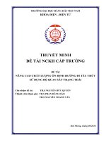 Nâng cao chất lượng ổn định hướng đi tàu thủy sử dụng bộ quan sát trạng thái 