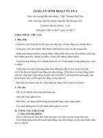 GIÁO án SINH HOẠT TUẦN 4