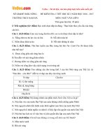 Đề kiểm tra 1 tiết học kì 2 môn Ngữ văn lớp 8 trường THCS Nam Đà, Đăk Nông năm học 2016  2017