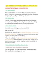 LỊCH sử HÌNH THÀNH và PHÁT TRIỂN của CÔNG ước VIÊN