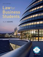 Law for business students 5th adams