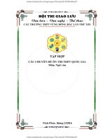 Tổng hợp các chuyên đề ôn thi THPT Quốc Gia môn Ngữ Văn