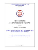 Nghiên cứu một số hình thức đê quai lấn biển, ứng dụng cho đê quai lấn biển tiên lãng 