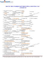 100 cau trac nghiem ngu phap tieng anh nang cao co dap an 