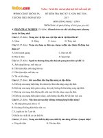 Đề thi học kì 2 môn Công nghệ lớp 8 trường THCS Ngô Quyền, Gia Lai năm học 2016  2017 