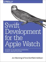 OReilly swift development for the apple watch 