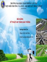 Bài giảng Kỹ thuật An toàn giao thông