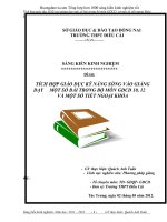 SKKN Tích Hợp Giáo Dục Kỹ Năng Sống Vào Giảng Dạy Trong Bộ Môn GDCD Và Một Số Tiết Ngoại Khóa